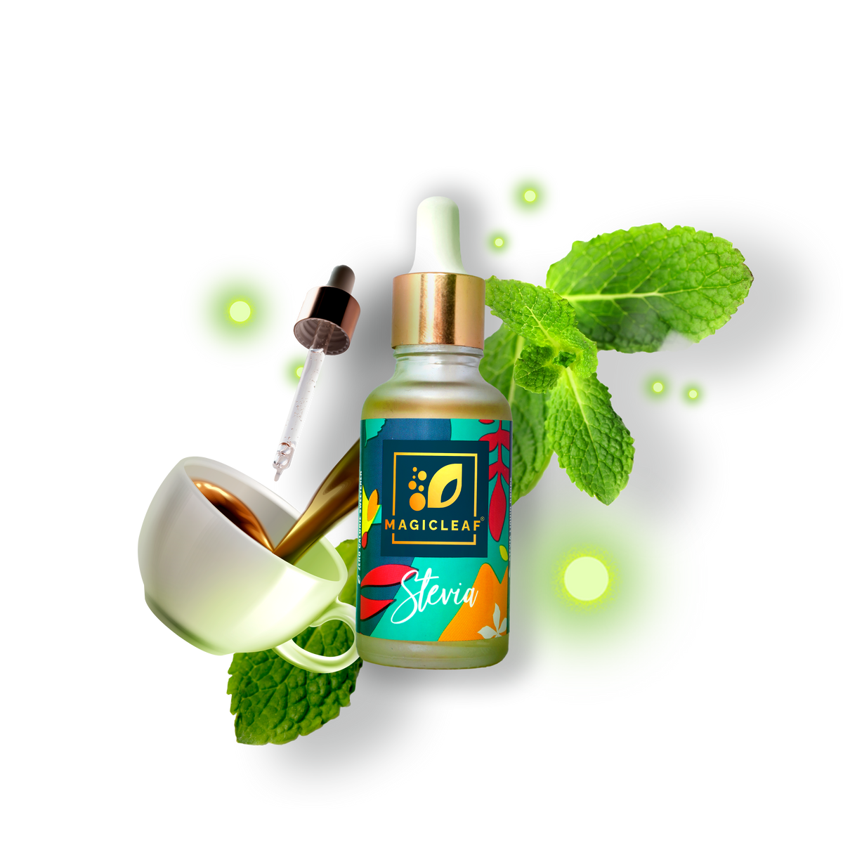 Magicleaf Himalayan Stevia Leaf Drops (30 ml) Natural Sweetener Made