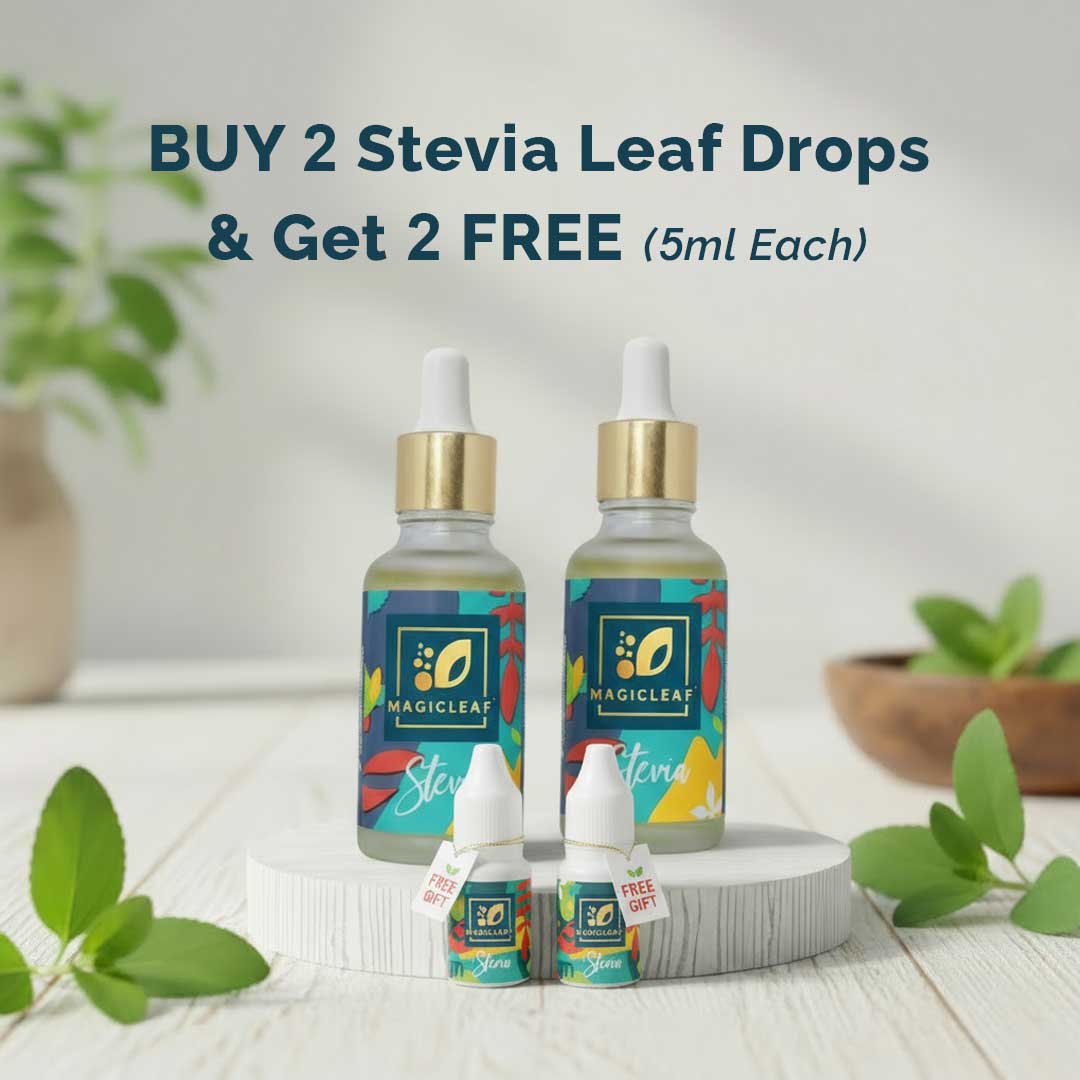 Pack of 2 Stevia Leaf Drops | 🎁 Free 2 x 5ml Stevia Leaf Drops