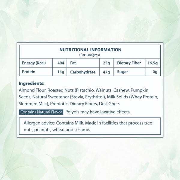 **FRESHLY MADE** Almond Mewa Bite by Magicleaf | Natural No Sugar Dessert Sweetened With Stevia