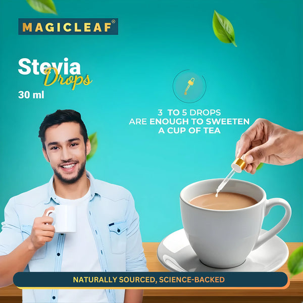 Magicleaf Himalayan Stevia Leaf Drops (30 ml) | Natural Sweetener Made From 100% Pure Stevia Leaf Extract