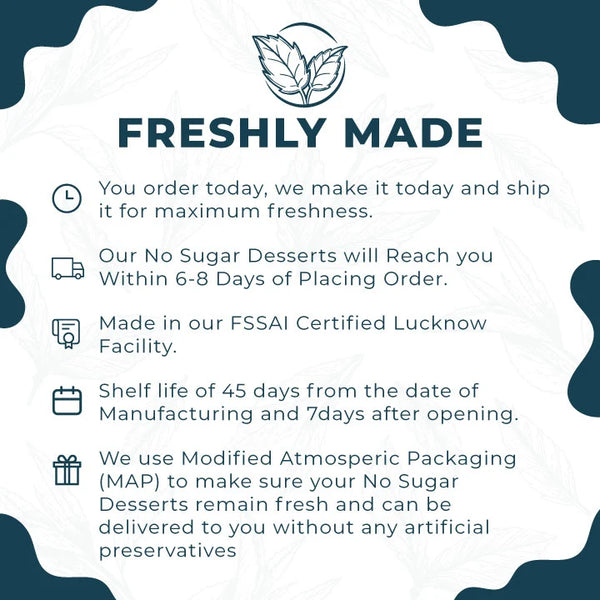 **FRESHLY MADE** 4-in-1 Dessert Combo Pack | Natural No Sugar Dessert Sweetened With Stevia