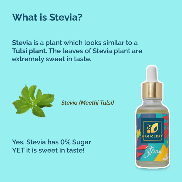 Magicleaf Himalayan Stevia Leaf Drops (30 ml) | Natural Sweetener Made From 100% Pure Stevia Leaf Extract | Offer is Live