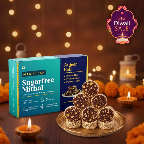 **FRESHLY MADE** Anjeer Roll by Magicleaf | Natural No Sugar Dessert Sweetened With Stevia