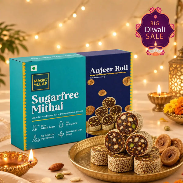 Magicleaf Diwali Gift Bundle: 5 No Added Sugar Sweet Boxes