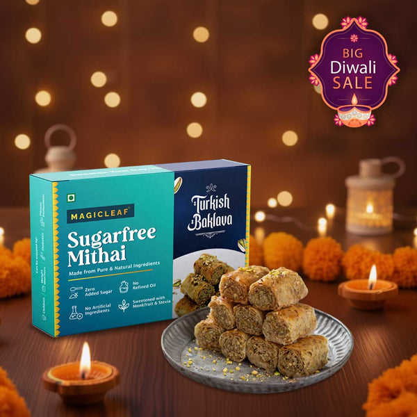 **FRESHLY MADE** Turkish Baklava | Sugarfree Mithai by Magicleaf | Baklava Sweet