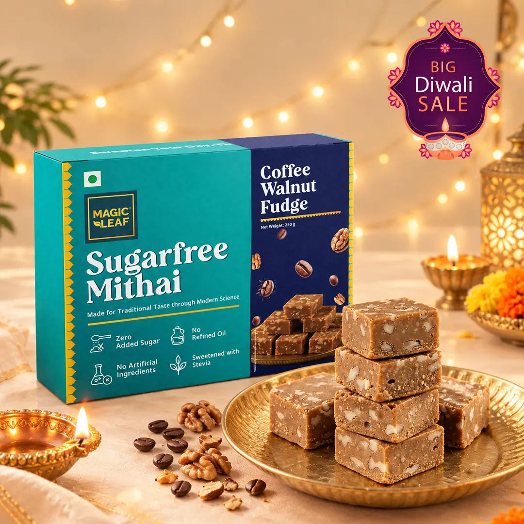 Coffee Walnut Fudge by Magicleaf | Sugarfree Mithai by Magicleaf