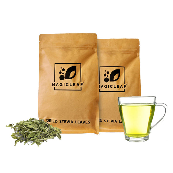 Stevia Dried Leaves by Magicleaf (100g) - 100% Natural Sweetener | Zero Calorie | Offer is Live