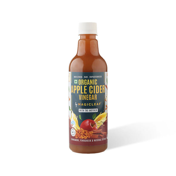 Organic Himalayan Apple Cider Vinegar - (𝑭𝒍𝒂𝒗𝒐𝒓: 𝑭𝒆𝒏𝒖𝒈𝒓𝒆𝒆𝒌 & 𝑪𝒊𝒏𝒏𝒂𝒎𝒐𝒏) | Raw, Unfiltered, Unpasteurized | Contains Mother Culture & Probiotics (500 ml)