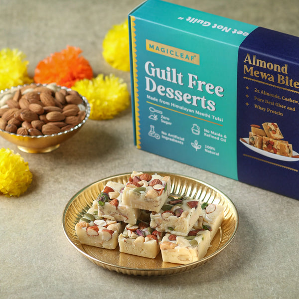 **FRESHLY MADE** Almond Mewa Bite by Magicleaf | Natural No Sugar Dessert Sweetened With Stevia