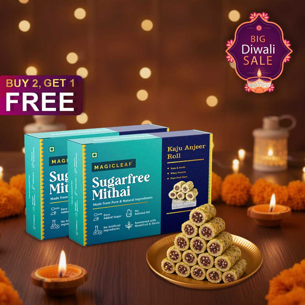 Pack of 2 | Sugar-free Kaju Anjeer Roll | Big Diwali Sale Special