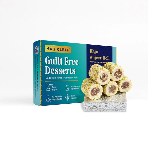 **FRESHLY MADE** Kaju Anjeer Roll | Natural No Sugar Dessert Sweetened With Stevia