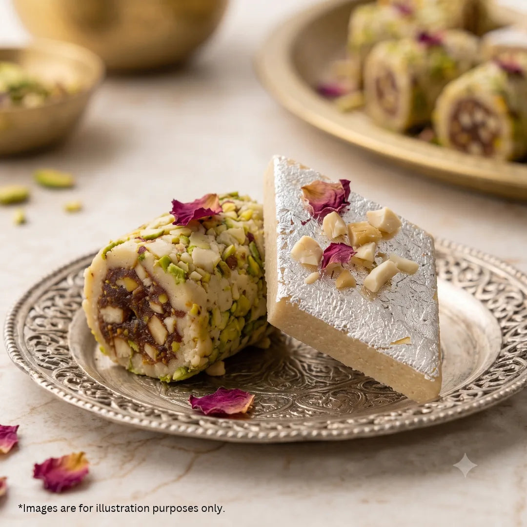 Kaju Delight Combo | Sugarfree Kaju Katli & Kaju Anjeer Roll by Magicleaf