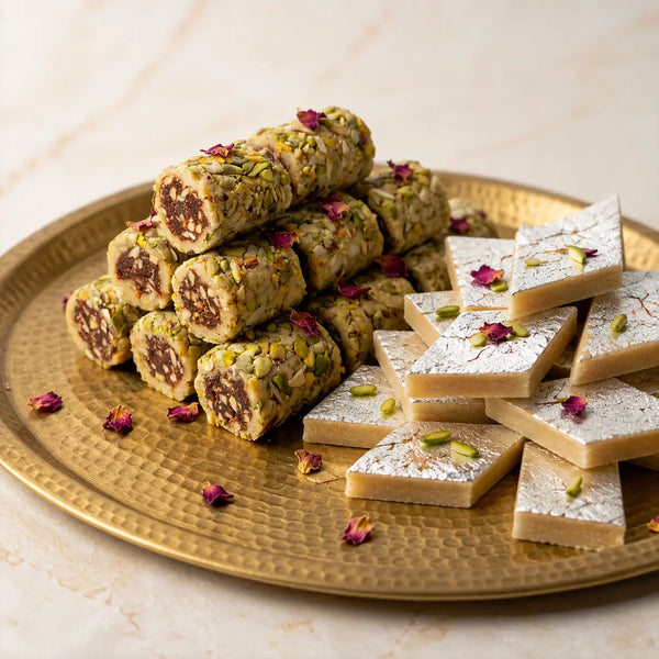 Kaju Delight Combo | Sugarfree Kaju Katli & Kaju Anjeer Roll by Magicleaf