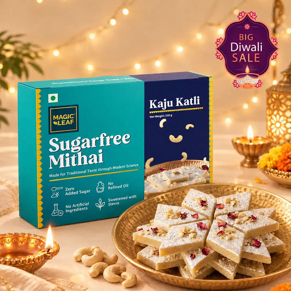 Magicleaf Diwali Gift Bundle: 5 No Added Sugar Sweet Boxes