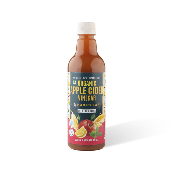 Organic Himalayan Apple Cider Vinegar (𝑭𝒍𝒂𝒗𝒐𝒓: 𝑳𝒆𝒎𝒐𝒏) | Raw, Unfiltered, Unpasteurized | Contains Mother Culture & Probiotics (500 ml)