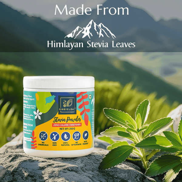 Stevia Powder By Magicleaf (250gms) | Natural Sweetener Made From Himalayan Stevia Leaves