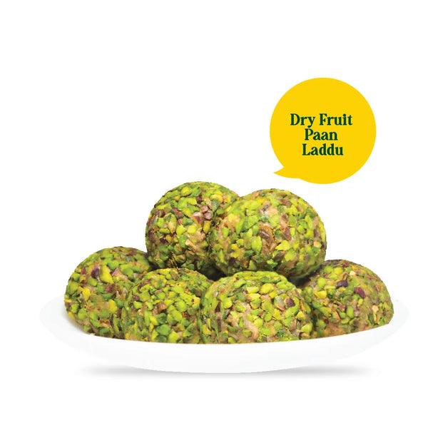 **FRESHLY MADE** Banarasi Paan Laddu with Dry Fruits by Magicleaf | Natural No Sugar Dessert Sweetened With Stevia