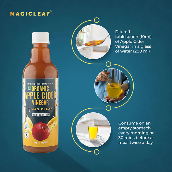 Organic Himalayan Apple Cider Vinegar - (𝑼𝒏𝒇𝒍𝒂𝒗𝒐𝒓𝒆𝒅) | Raw, Unfiltered, Unpasteurized | Contains Mother Culture & Probiotics (500 ml)