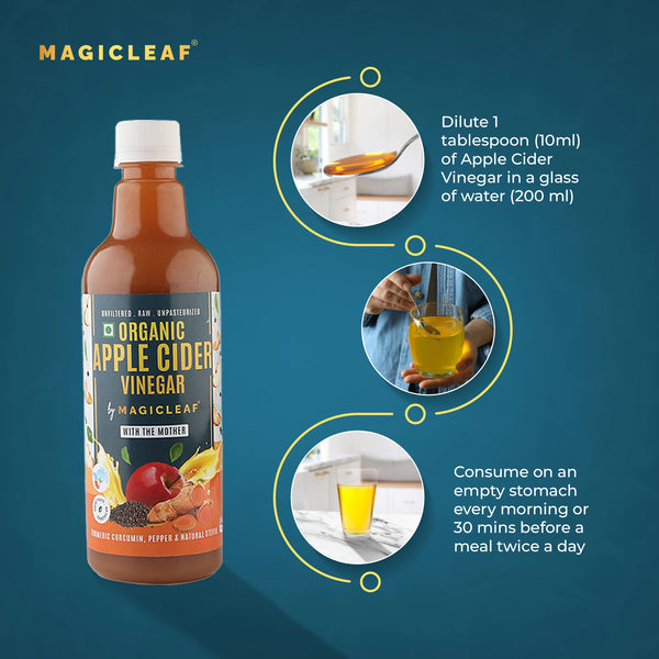 Organic Himalayan Apple Cider Vinegar - (𝑭𝒍𝒂𝒗𝒐𝒓: 𝑻𝒖𝒓𝒎𝒆𝒓𝒊𝒄 & 𝑩𝒍𝒂𝒄𝒌 𝑷𝒆𝒑𝒑𝒆𝒓) | Raw, Unfiltered, Unpasteurized | Contains Mother Culture & Probiotics (500 ml)