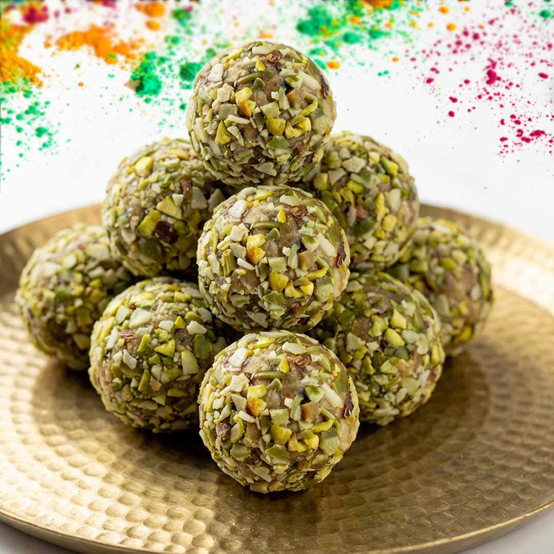 **FRESHLY MADE** Banarasi Paan Laddu with Dry Fruits by Magicleaf | Natural No Sugar Dessert Sweetened With Stevia