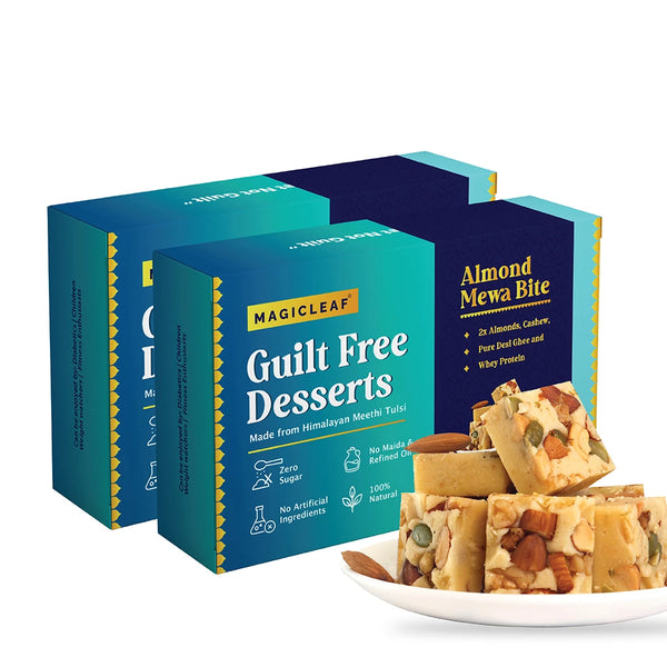 **FRESHLY MADE** Almond Mewa Bite by Magicleaf | Natural No Sugar Dessert Sweetened With Stevia