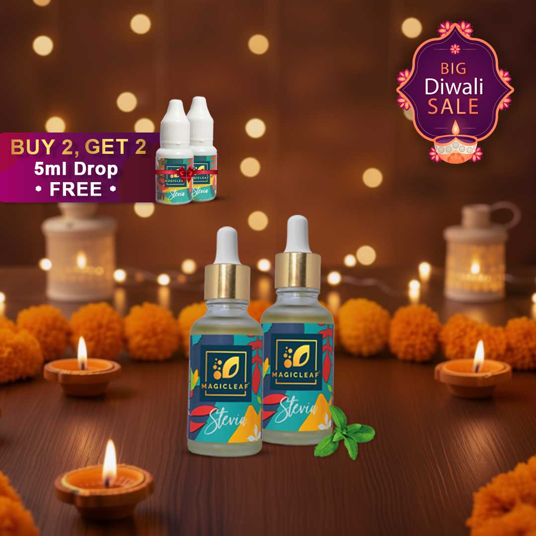 Pack of 2 Stevia Leaf Drops | 🎁 Free 2 x 5ml Stevia Leaf Drops