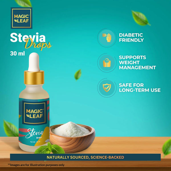Magicleaf Himalayan Stevia Leaf Drops (30 ml) | Natural Sweetener Made From 100% Pure Stevia Leaf Extract