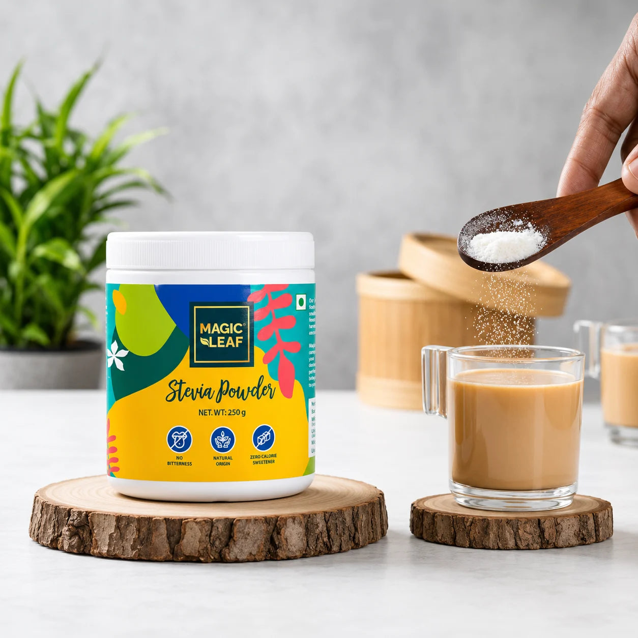 Stevia Powder By Magicleaf (250gms) | Natural Sweetener Made From Himalayan Stevia Leaves