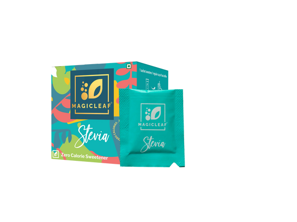 Stevia Powder Sachets By Magicleaf (30 Sachets) | Natural Sweetener Made From Himalayan Stevia Leaves