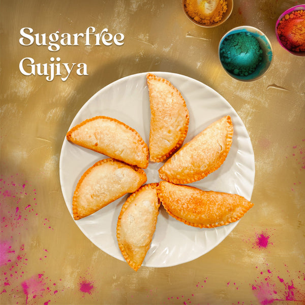 Holi Special *FRESHLY MADE* Gujiya (गुजिया) | Sugarfree Mithai Sweetened With Stevia