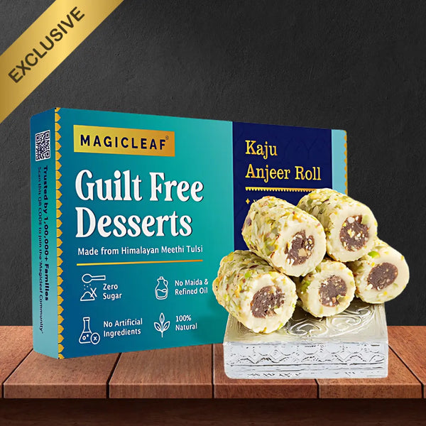 **FRESHLY MADE** Kaju Anjeer Roll | Natural No Sugar Dessert Sweetened With Stevia
