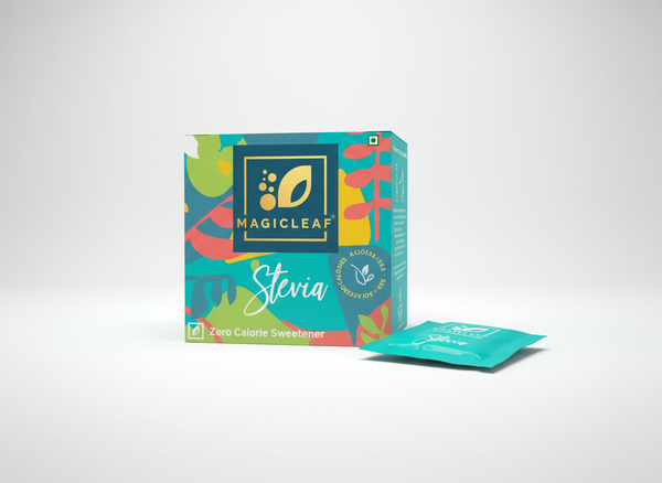 Stevia Powder Sachets By Magicleaf (30 Sachets) | Natural Sweetener Made From Himalayan Stevia Leaves
