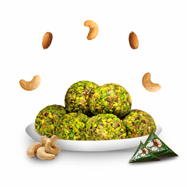 **FRESHLY MADE** Banarasi Paan Laddu with Dry Fruits by Magicleaf | Natural No Sugar Dessert Sweetened With Stevia