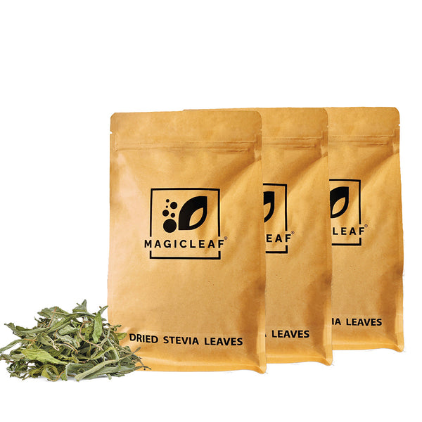 Dried Stevia (Meethi Tulsi) Leaves by Magicleaf (100g) | 100% Natural Sweetener